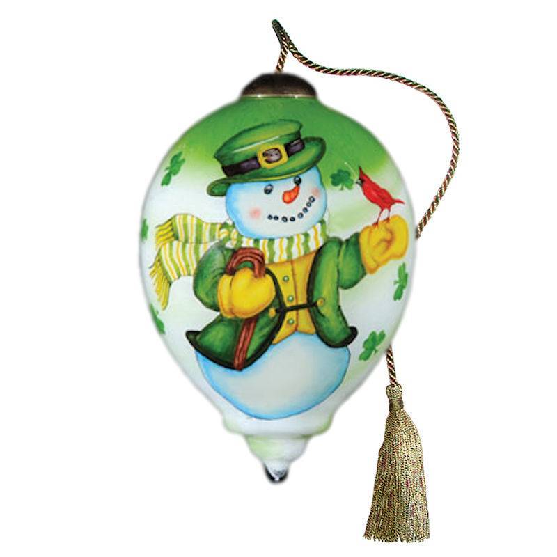 NeQwa Irish You A Merry Christmas Snowman Ornament - $31.00 Ne'Qwa Art Irish You a Merry Christmas Ornament - NeQwa Irish You A Merry Christmas Snowman Ornament - $31.00